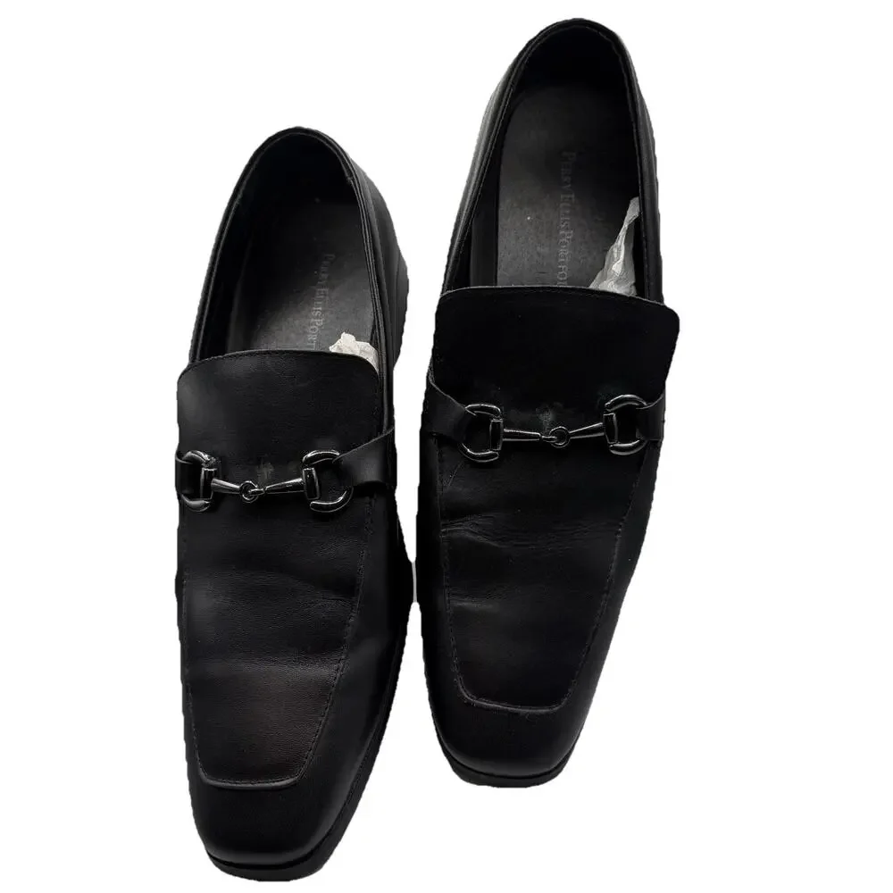Perry Ellis Portfolio Dagger Men's Loafers Shoes - US 10- Black - Used